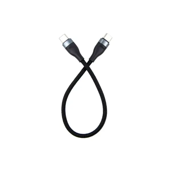 Дата кабель USB-C to USB-C 0.25m black Dengos (NTK-TC-TC-SHRT-BLACK)