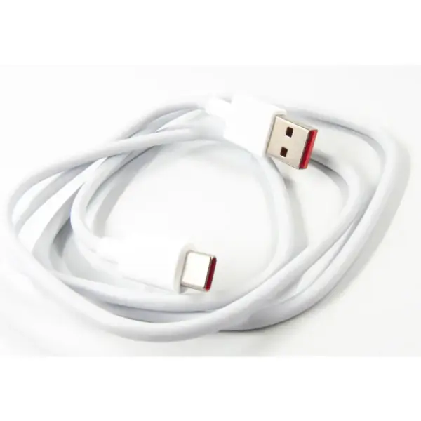 Дата кабель USB 2.0 AM to USB-C 1.0m 6A white Dengos (PLS-TC-6A-WHITE)