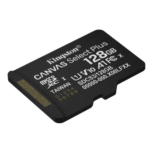 Карта пам'яті Kingston 128GB microSDXC class 10 UHS-I V10 A1 Canvas Select Plus (SDCS3/128GBSP)