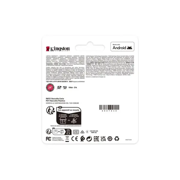 Карта пам'яті Kingston 256GB SDXC class 10 UHS-I V10 A1 Canvas Select Plus (SDS3/256GB)