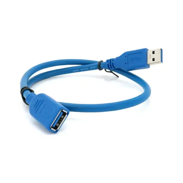 Дата кабель USB 3.0 AM/AF 0.5m blue Voltronic (YT-3.0AMAF-0.5BL)
