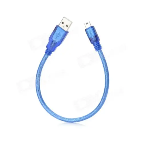 Дата кабель USB 2.0 AM to Mini 5P 0.3m blue Ritar (YT-C/AM-0.3MnBl/10336)