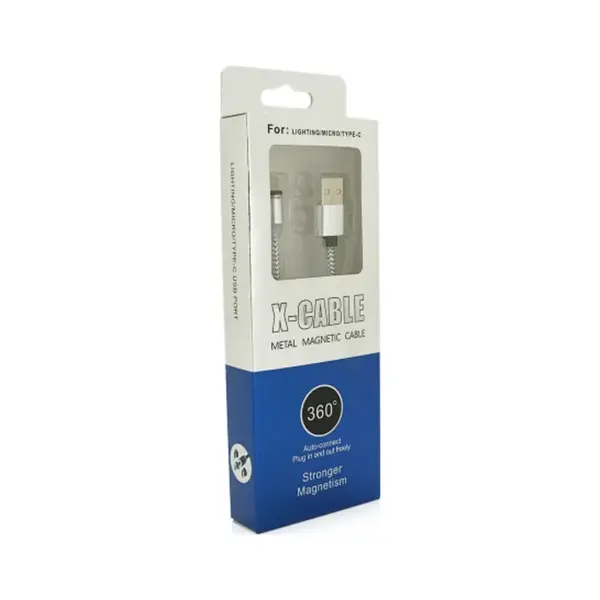 Дата кабель USB 2.0 to Lightning 1.0m 2A magnetic nylon silver PiPo (18168) Дата кабель USB 2.0 to Lightning 1.0m 2A magnetic nylon silver PiPo (18168)