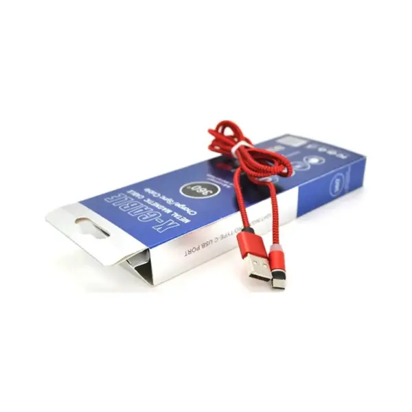 Дата кабель USB 2.0 to Micro 5P 1.0m 2A magnetic nylon red PiPo (18164)