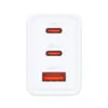 Зарядний пристрій D-Link 2xUSB-C + 1xUSB-A 65W GaN white (DCP-651)