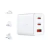 Зарядний пристрій D-Link 2xUSB-C + 1xUSB-A 65W GaN white (DCP-651)