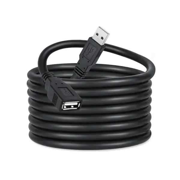 Дата кабель USB 2.0 AM/AF 1.8m black ColorWay (CW-CBUF076-BK)