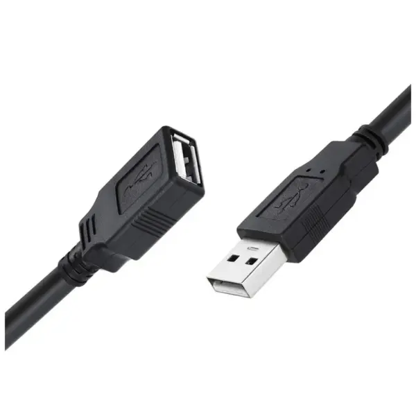 Дата кабель USB 2.0 AM/AF 1.8m black ColorWay (CW-CBUF076-BK)