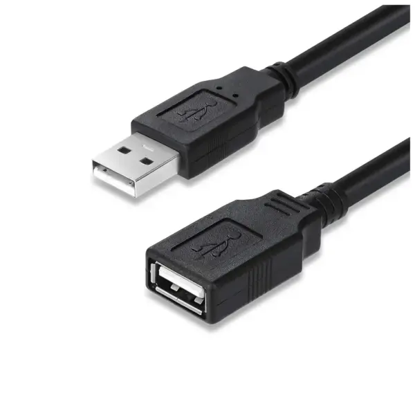 Дата кабель USB 2.0 AM/AF 1.8m black ColorWay (CW-CBUF076-BK)