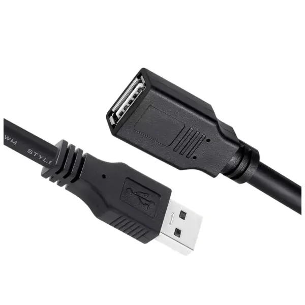 Дата кабель USB 2.0 AM/AF 1.8m black ColorWay (CW-CBUF076-BK)