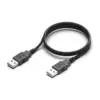 Дата кабель USB 2.0 AM/AM 1.0m black ColorWay (CW-CBUU071-BK)