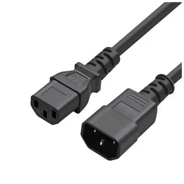 Кабель живлення C13 to C14 1.8m 0.75mm2 black ColorWay (CW-CBP087-BK)