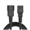 Кабель живлення C13 to C14 1.8m 0.75mm2 black ColorWay (CW-CBP087-BK)