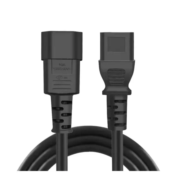 Кабель живлення C13 to C14 1.8m 0.75mm2 black ColorWay (CW-CBP087-BK)