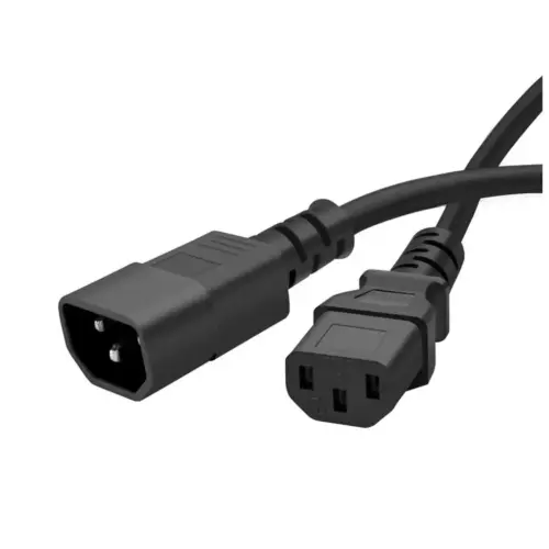 Кабель живлення C13 to C14 1.8m 0.75mm2 black ColorWay (CW-CBP087-BK)
