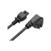 Кабель живлення C5 1.0m black ColorWay (CW-CBP084-BK)
