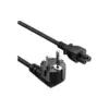 Кабель живлення C5 1.0m black ColorWay (CW-CBP084-BK)
