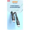 Дата кабель USB-C to USB-C 1.0m 60W black XO (NBQ231B_Black)
