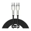 Дата кабель USB-C to USB-C 2.0m 100W metal black Baseus (CATJK-D01)