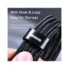 Дата кабель USB-C to USB-C 2.0m PD2.0 100W (20V/5A) red+black Baseus (CATKLF-AL91)