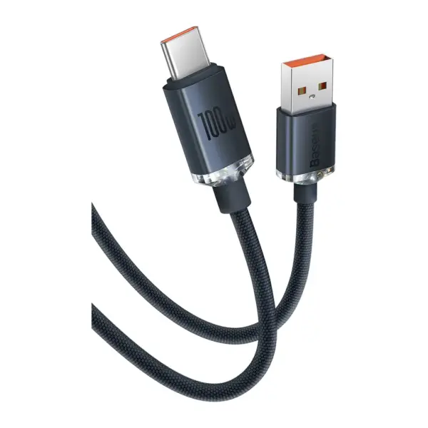 Дата кабель USB 2.0 AM to USB-C 1.2m 100W black Baseus (CAJY000401) Дата кабель USB 2.0 AM to USB-C 1.2m 100W black Baseus (CAJY000401)