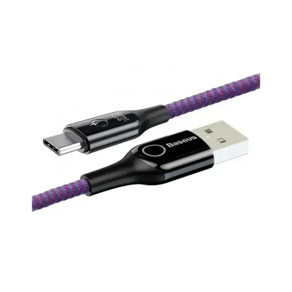 Дата кабель USB 2.0 AM to Lightning 1.0m 2.4A purple Baseus (CALCD-05)