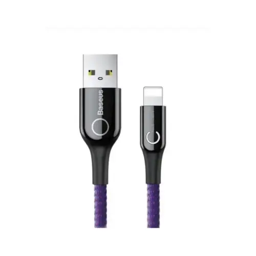 Дата кабель USB 2.0 AM to Lightning 1.0m 2.4A purple Baseus (CALCD-05)