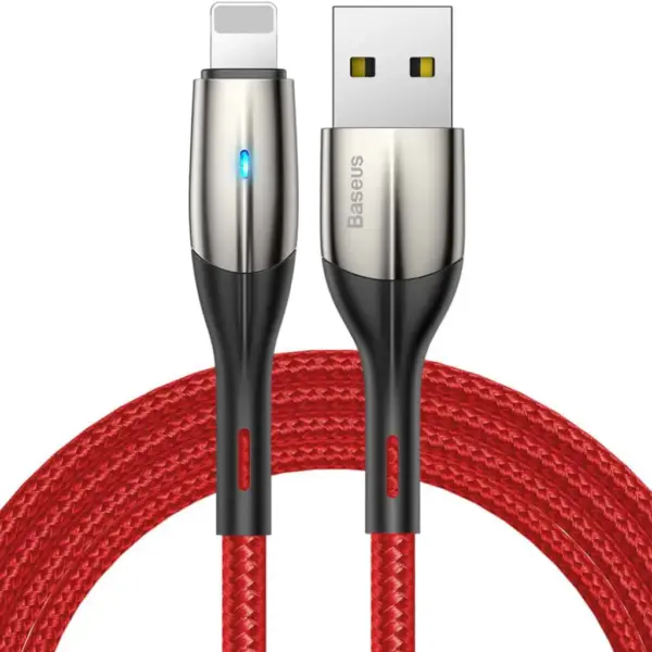 Дата кабель USB 2.0 AM to Lightning 2.0m 2.4A red Baseus (CALSP-C09) Дата кабель USB 2.0 AM to Lightning 2.0m 2.4A red Baseus (CALSP-C09)