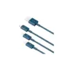 Дата кабель USB 2.0 AM to Lightning + Micro 5P + Type-C 1.5m 3.5A blue Baseus (CAMLTYS-03)