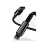 Дата кабель USB 2.0 AM to Lightning 2.0m 2.4A black Baseus (CALWJ-A01) Дата кабель USB 2.0 AM to Lightning 2.0m 2.4A black Baseus (CALWJ-A01)