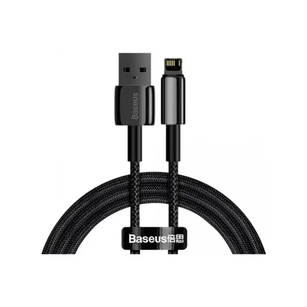 Дата кабель USB 2.0 AM to Lightning 2.0m 2.4A black Baseus (CALWJ-A01) Дата кабель USB 2.0 AM to Lightning 2.0m 2.4A black Baseus (CALWJ-A01)