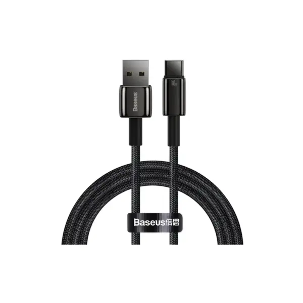 Дата кабель USB 2.0 AM to USB-C 1.0m 100W black Baseus (CAWJ000001)