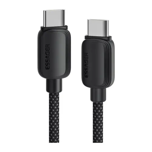 Дата кабель USB-C to USB-C 1.0m 100W black Essager (EXCTT1-WL01-P)