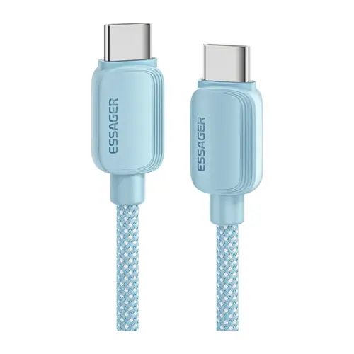 Дата кабель USB-C to USB-C 1.0m 100W blue Essager (EXCTT1-WL03-P)