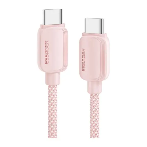 Дата кабель USB-C to USB-C 1.0m 100W pink Essager (EXCTT1-WL04-P)