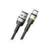 Дата кабель USB 2.0 AM to USB-C 1.0m 3A LED black Essager (EXCT-XCD01) Дата кабель USB 2.0 AM to USB-C 1.0m 3A LED black Essager (EXCT-XCD01)