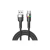 Дата кабель USB 2.0 AM to USB-C 1.0m 3A LED black Essager (EXCT-XCD01) Дата кабель USB 2.0 AM to USB-C 1.0m 3A LED black Essager (EXCT-XCD01)