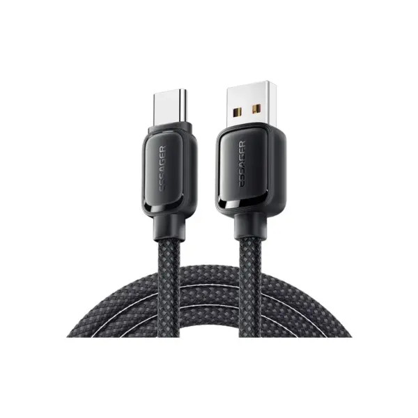 Дата кабель USB 2.0 AM to USB-C 1.0m 7A black Essager (EXCT-TD01-P)