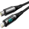 Дата кабель USB-C to Lightning 1.0m 20W Digital Display black Essager (EXCTL-YD01) Дата кабель USB-C to Lightning 1.0m 20W Digital Display black Essager (EXCTL-YD01)
