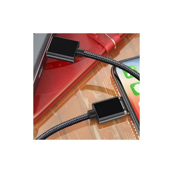 Дата кабель USB 2.0 AM to Micro 5P 1.0m Magnetic black Essager (EXCCXM-ML01)