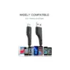 Дата кабель USB 2.0 AM to Lightning 0.25m 2.4A black Essager (EXCL-LSB01)
