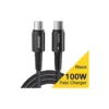Дата кабель USB-C to USB-C 2.0m 100W black Essager (EXCTT1-CGA01)