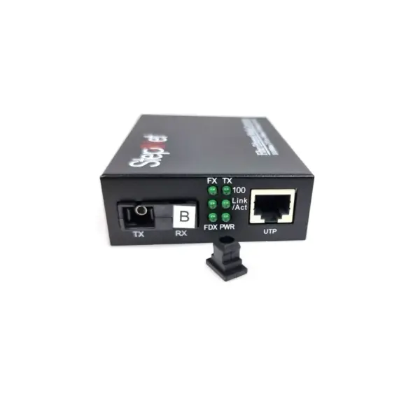 Медіаконвертер 10/100Base-TX to 100Base-FX, SM, 1550nm, SC/PC, 20км Step4Net (MC-R-0,1-1SM-1550nm-20-LFP)