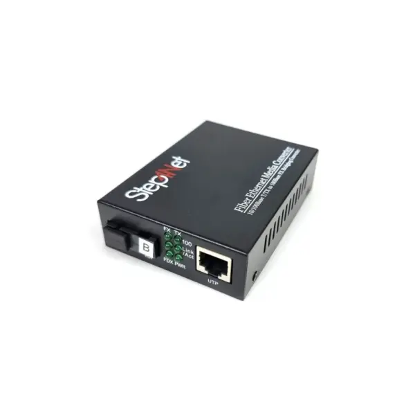 Медіаконвертер 10/100Base-TX to 100Base-FX, SM, 1550nm, SC/PC, 20км Step4Net (MC-R-0,1-1SM-1550nm-20-LFP)