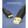 Дата кабель USB 2.0 AM to Mini 5P 1.5m US132 black Ugreen (10385)