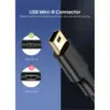 Дата кабель USB 2.0 AM to Mini 5P 1.5m US132 black Ugreen (10385)