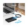 Дата кабель USB 3.0 AM to USB-C 1.5m 3A US184 black Ugreen (20883)