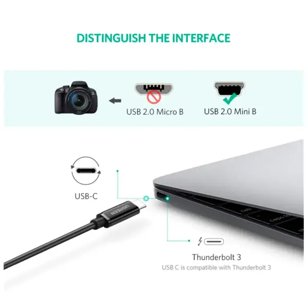 Дата кабель USB-C 2.0 AM to Mini 5P 1.0m US242 black Ugreen (50445)