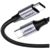 Дата кабель USB-C to USB-C 0.5m 3A 60W US261 black/gray Ugreen (50149) Дата кабель USB-C to USB-C 0.5m 3A 60W US261 black/gray Ugreen (50149)