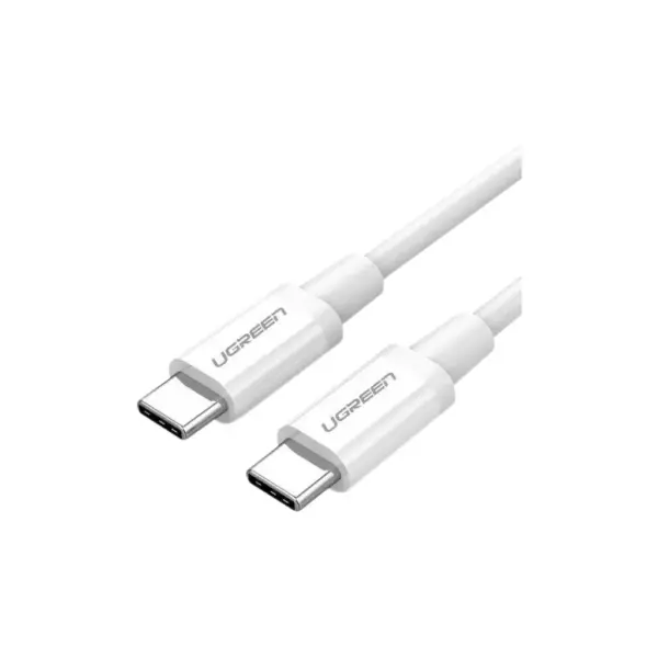 Дата кабель USB-C to USB-C 0.5m 3A 60W US264 white Ugreen (60517)